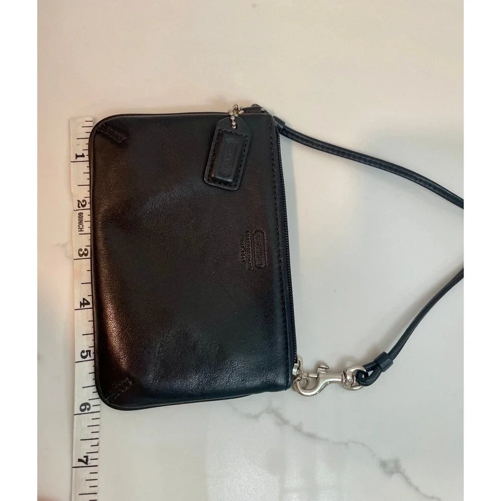 Coach Black Tassel Wristlet Wallet